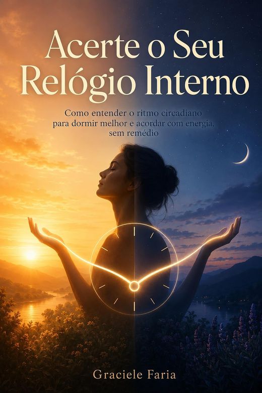 Capa do livro Acerte o Seu Relógio Interno, de Graciele Faria — sobre ritmo circadiano e energia