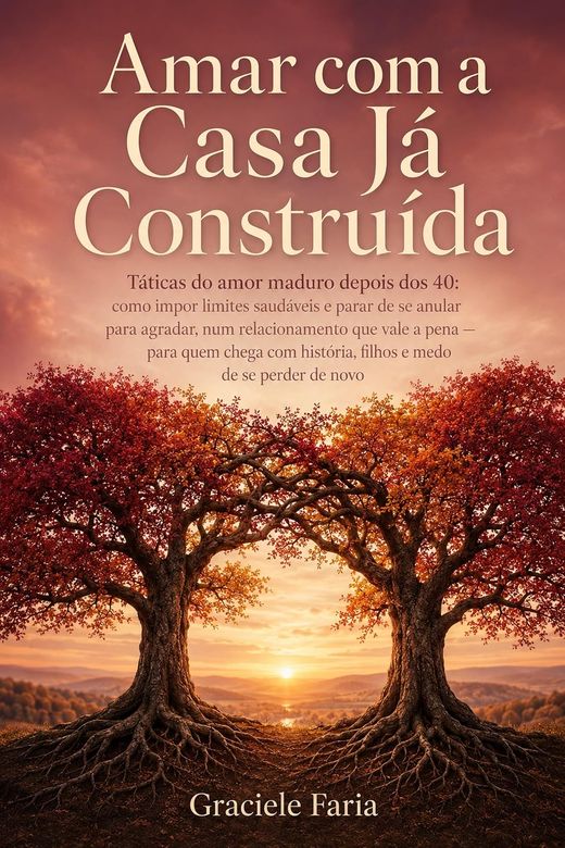 Capa do livro Amar com a Casa Já Construída, de Graciele Faria — sobre amor maduro e limites