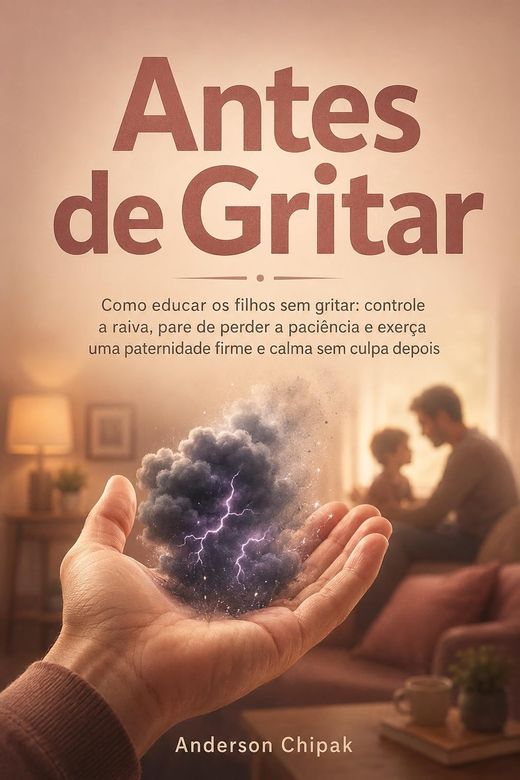 Capa do livro Antes de Gritar, de Anderson Chipak — sobre educar filhos sem perder a paciência