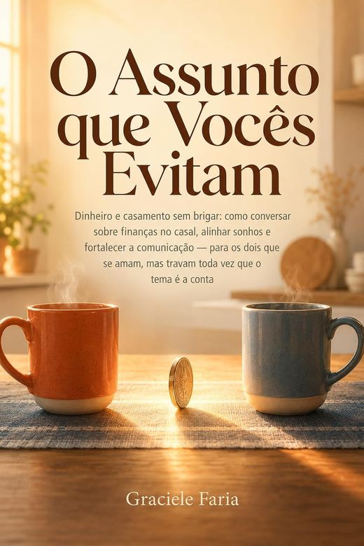 Capa do livro O Assunto que Vocês Evitam, de Graciele Faria — sobre dinheiro no casamento