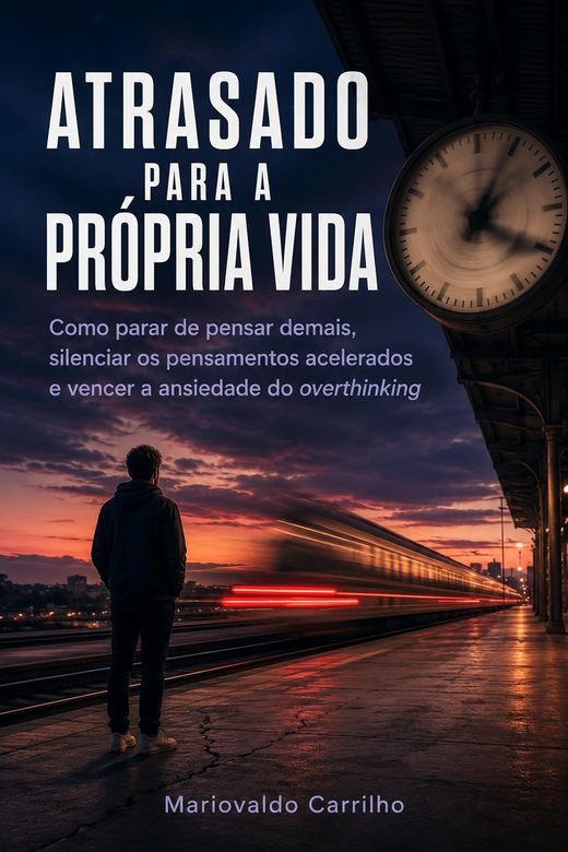 Capa do livro Atrasado para a Própria Vida, de Mariovaldo Carrilho — sobre comparação e atraso