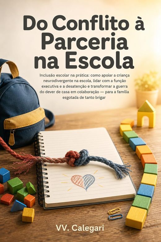 Capa do livro Do Conflito à Parceria na Escola, de V.V. Calegari — sobre inclusão escolar na prática