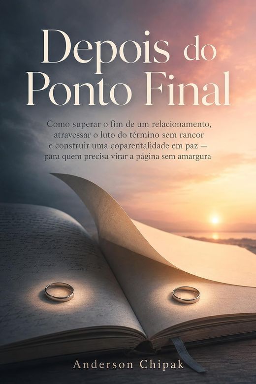 Capa do livro Depois do Ponto Final, de Anderson Chipak — sobre superar o fim de um relacionamento