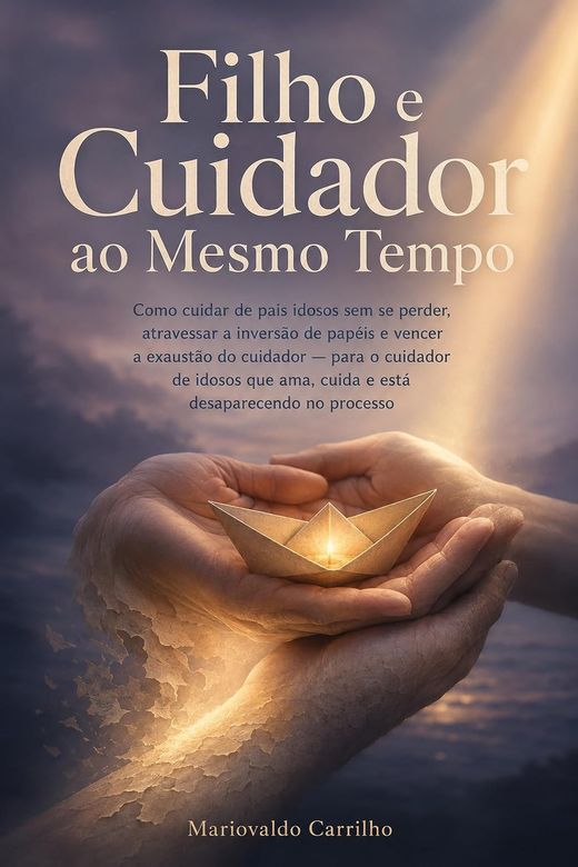 Capa do livro Filho e Cuidador ao Mesmo Tempo, de Mariovaldo Carrilho — sobre cuidar de pais idosos
