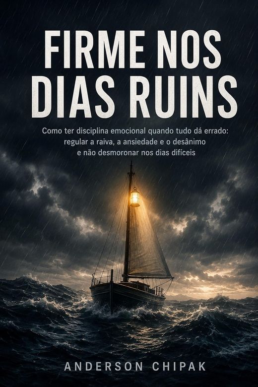 Capa do livro Firme nos Dias Ruins, de Anderson Chipak — sobre disciplina emocional em dias difíceis