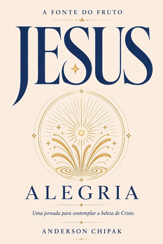 Capa do livro JESUS: A Fonte da Alegria, de Anderson Chipak — sobre a alegria que não vem das circunstâncias