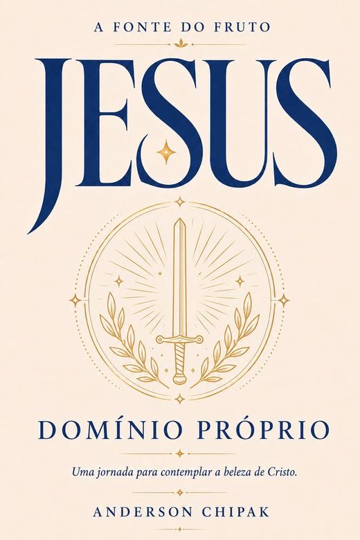 Capa do livro JESUS: A Fonte do Domínio Próprio, de Anderson Chipak — sobre impulso e governo interior