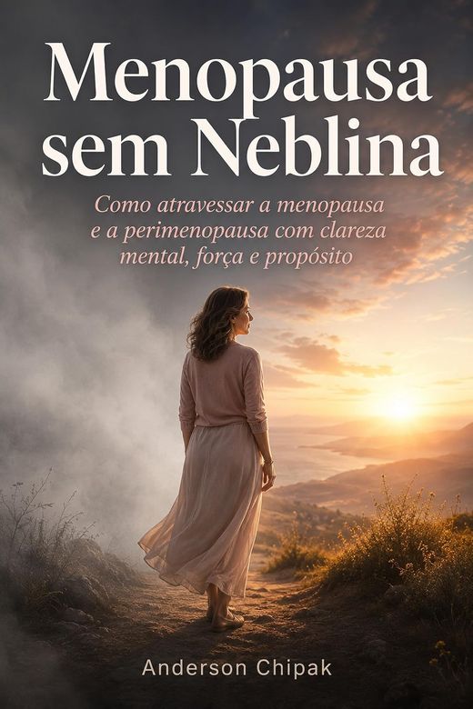 Capa do livro Menopausa sem Neblina, de Anderson Chipak — sobre perimenopausa e clareza mental