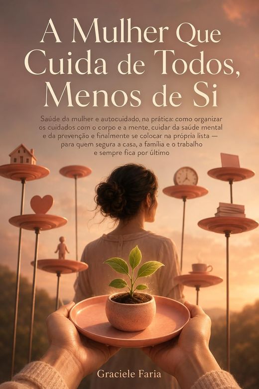 Capa do livro A Mulher Que Cuida de Todos, Menos de Si, de Graciele Faria — sobre saúde e autocuidado