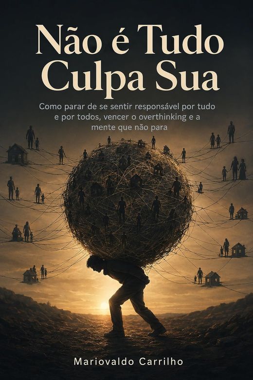 Capa do livro Não é Tudo Culpa Sua, de Mariovaldo Carrilho — sobre culpa automática e responsabilidade