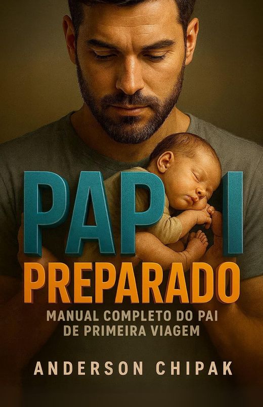 Capa do livro Papai Preparado, de Anderson Chipak — sobre o pai de primeira viagem, da gravidez aos primeiros anos