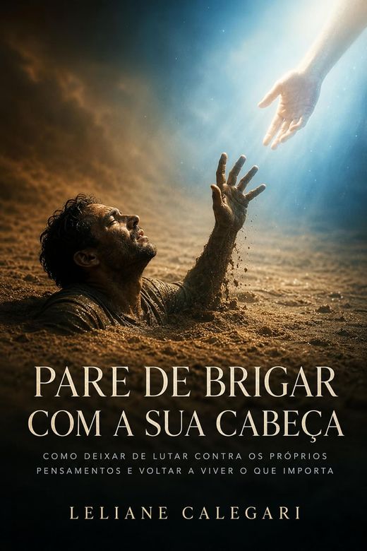 Capa do livro Pare de Brigar com a Sua Cabeça, de Leliane Calegari — sobre ACT e aceitação