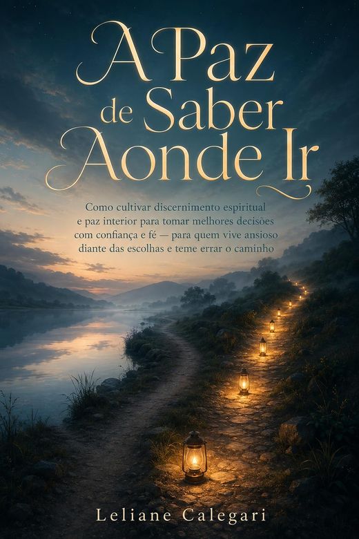 Capa do livro A Paz de Saber Aonde Ir, de Leliane Calegari — sobre discernimento e decisões difíceis
