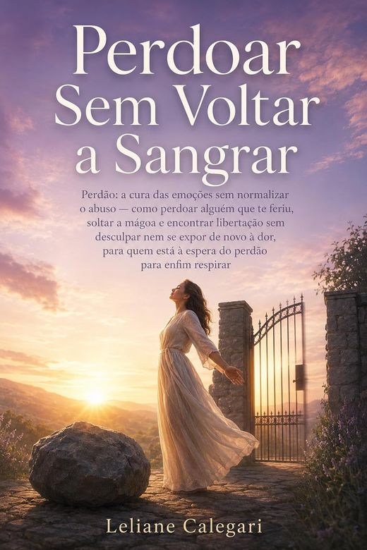 Capa do livro Perdoar Sem Voltar a Sangrar, de Leliane Calegari — sobre perdão e limites