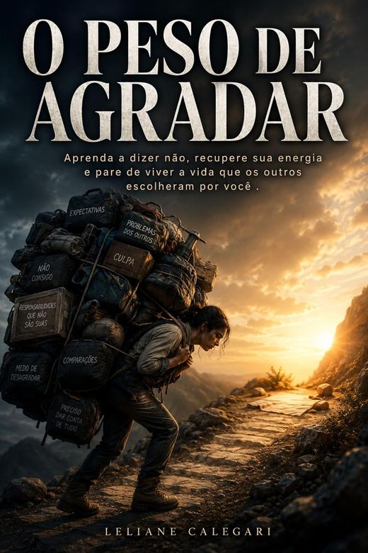 Capa do livro O Peso de Agradar, de Leliane Calegari — sobre dizer não e sustentar limites