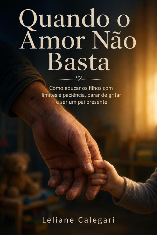 Capa do livro Quando o Amor Não Basta, de Leliane Calegari — sobre limites e educação cristã dentro de casa