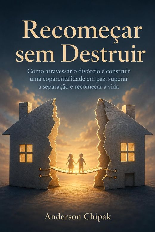 Capa do livro Recomeçar sem Destruir, de Anderson Chipak — sobre divórcio e coparentalidade em paz