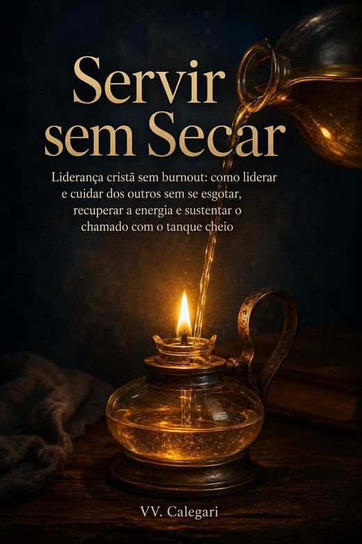 Capa do livro Servir sem Secar, de V.V. Calegari — sobre esgotamento e limites na liderança cristã