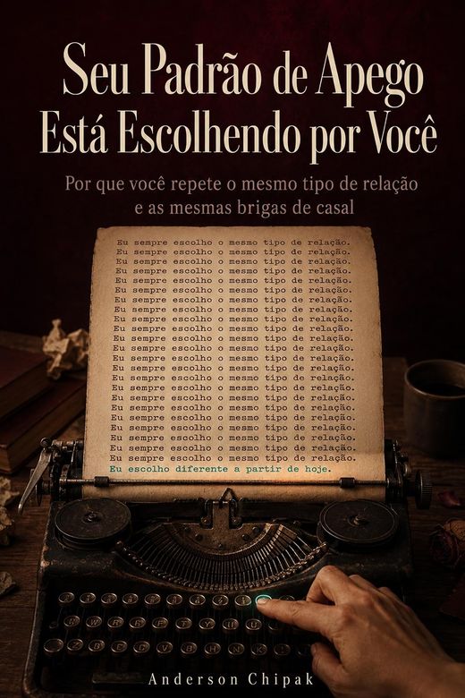 Capa do livro Seu Padrão de Apego Está Escolhendo por Você, de Anderson Chipak — sobre apego e relações