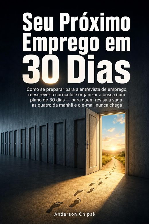 Capa do livro Seu Próximo Emprego, de Anderson Chipak — sobre currículo, entrevista e recolocação