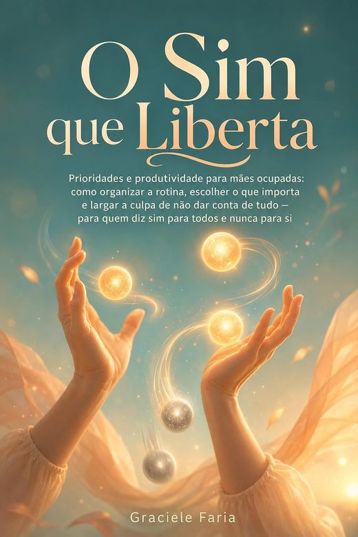 Capa do livro O Sim que Liberta, de Graciele Faria — sobre prioridades e sobrecarga materna