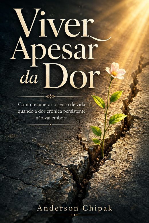 Capa do livro Viver Apesar da Dor, de Anderson Chipak — sobre conviver com dor crônica