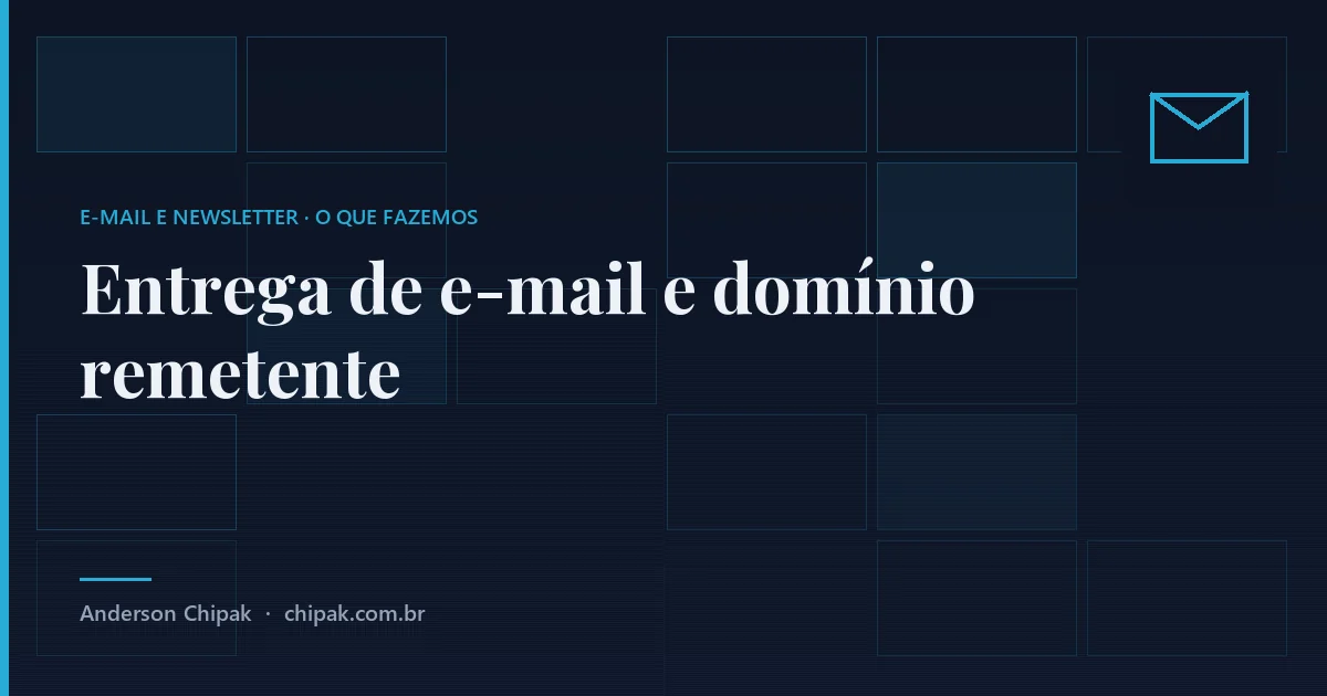Entrega de e-mail e domínio remetente, da família e-mail e newsletter: Fazer o seu e-mail chegar na caixa de entrada em vez do lixo eletrônico, e trocar o contador de enviados por u